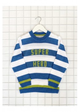 Лютик свитер в полоску для мальчика Super Nero КХ-1126